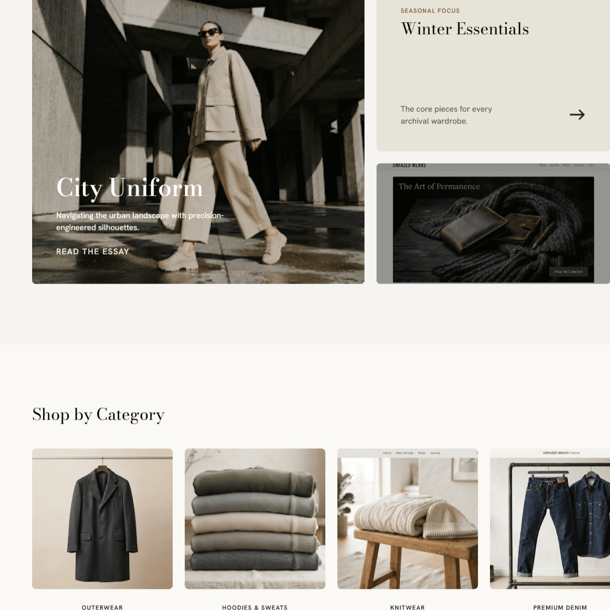Unfazed Store Product View